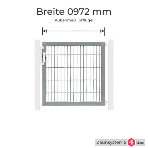 Profitor Torflügel 0972 mm Breite feuerverzinkt in verschiedenen Höhen