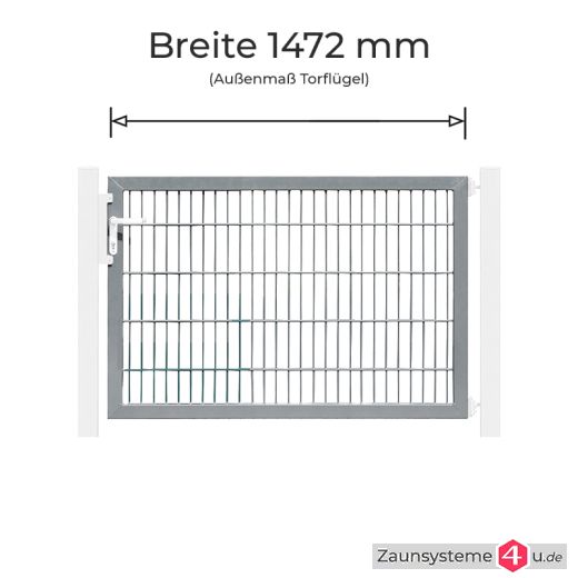 Profitor Torflügel 1472 mm Breite feuerverzinkt in verschiedenen Höhen