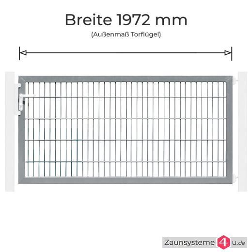 Profitor Torflügel 1972 mm Breite feuerverzinkt in verschiedenen Höhen