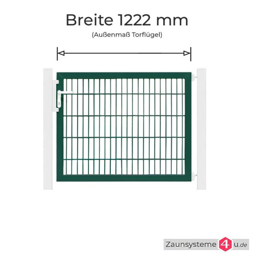 Profitor Torflügel 1222 mm Breite verzinkt + grün in versch. Höhen