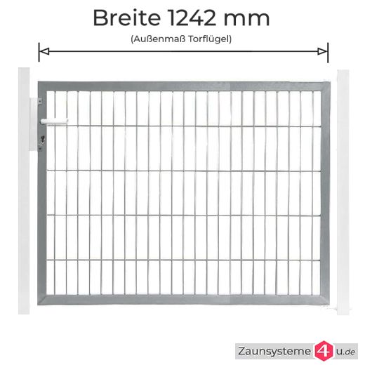 Kombitor Torflügel 1242 mm Breite feuerverzinkt in verschiedenen Höhen