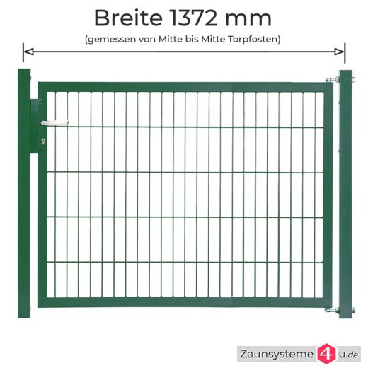 Kombitor Komplett-Set 1242 mm Flügelbreite verzinkt + pulverbeschichtet grün