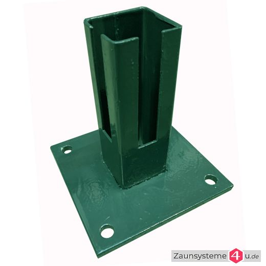 Standfuß 150 x 150 x 8 mm für Eckpfosten 60x60 mm in verschiedenen Farben