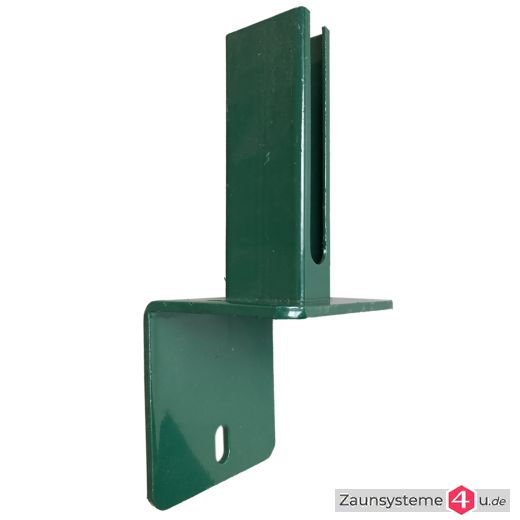 Standfuss-Winkel 100 x 100 mm für Zaunpfähle 60X40 mm in verschiedenen Farben