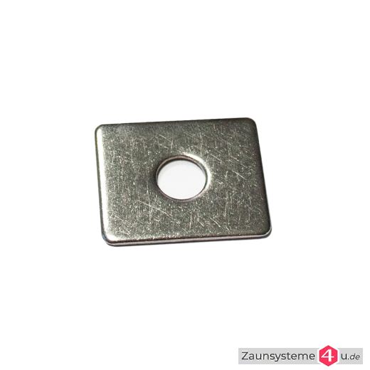 Abdeckplättchen für DS-Zaunpfahl 31,5X26X2 mm Edelstahl