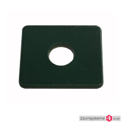Edelstahlplättchen 31,5X26X2 mm für DS-Zaunpfahl in verschiedenen Farben