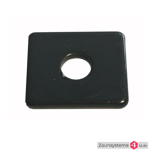 Edelstahlplättchen 31,5X26X2 mm für DS-Zaunpfahl in verschiedenen Farben