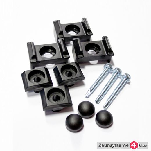 3er-Set Halter für DS-Zaunpfahl K in verschiedenen Ausführungen