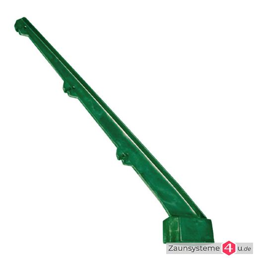 Alu-Abweiser 45° für DS-Zaunpfahl 60X40 mm