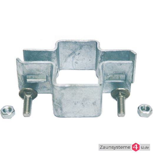 Metallschelle für Zaunpfähle 60X40 mm feuerverzinkt in verschiedenen Ausführungen