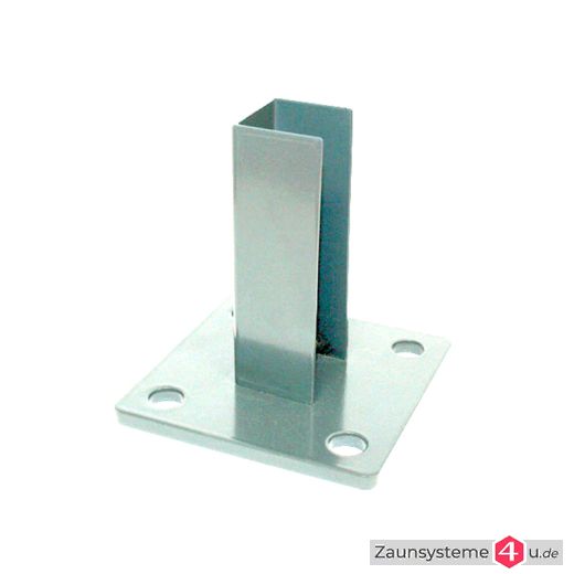 Standfuss 100x100 mm für DS-Zaunpfahl 40x40 mm in verschiedenen Ausführungen