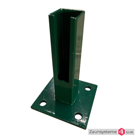 Standfuß 100 x 100 x 6 mm für Zaunpfähle 40x40 mm in verschiedenen Farben