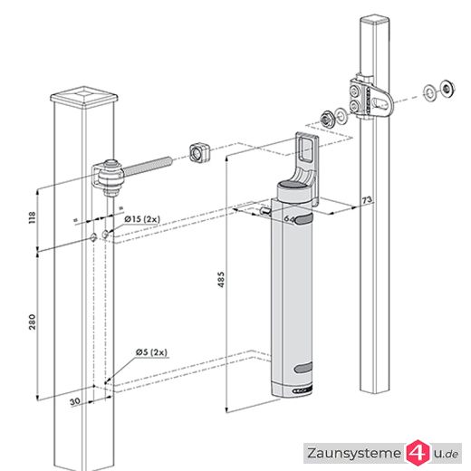 RHINO Türschließer von Locinox für Profitore