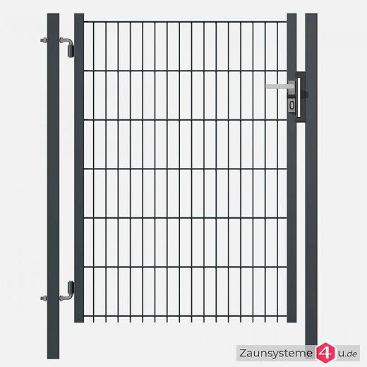 Gartentor HOME 1000mm Breite verzinkt + pulverbeschichtet anthrazit