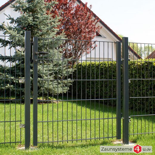 Gartentor HOME 1000mm Breite verzinkt + pulverbeschichtet anthrazit