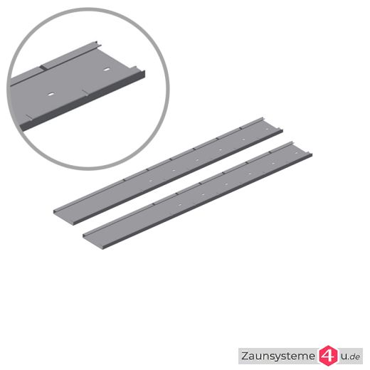 Pfostenset Solido für Gabionen 198 mm Breite feuerverzinkt