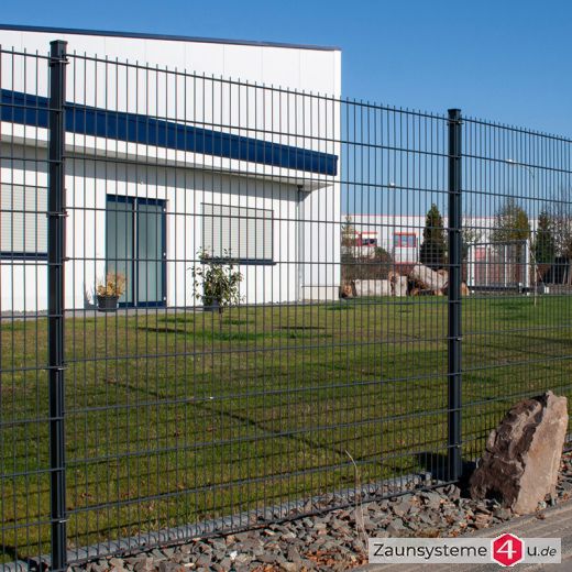 DS-Zaunpfahl 60x40 mm OHNE Klemmhalter verzinkt + anthrazit