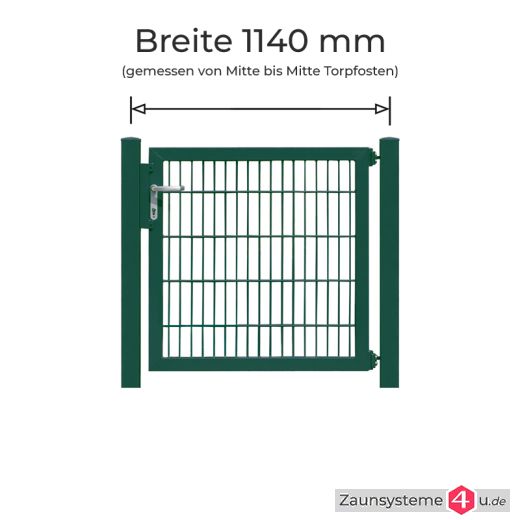 Profitor Komplett-Set 0972 mm Flügelbreite verzinkt + pulverbeschichtet grün