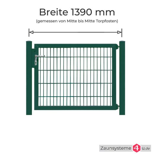 Profitor Komplett-Set 1222 mm Flügelbreite verzinkt + pulverbeschichtet grün