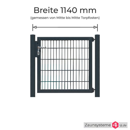 Profitor Komplett-Set 0972 mm Flügelbreite verzinkt + pulverbeschichtet anthrazit