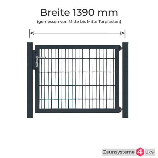 Profitor Komplett-Set 1222 mm Flügelbreite verzinkt + pulverbeschichtet anthrazit