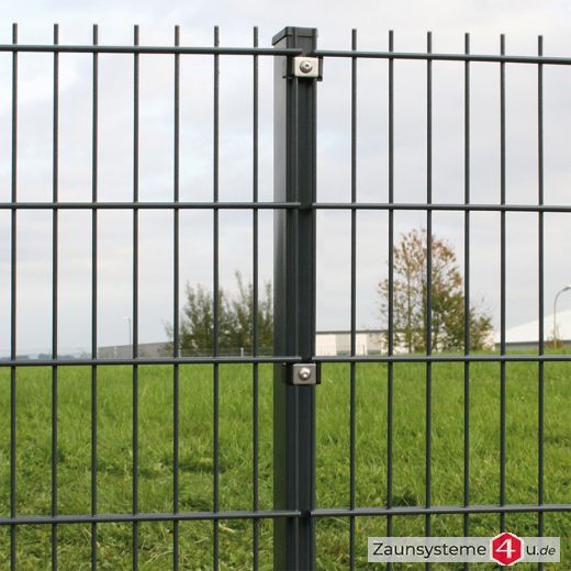 HOME 6-5-6 Doppelstab Zaunsets 1430 mm Höhe in verschiedenen Farben und Längen