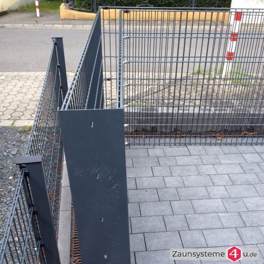 Bausätze für Müllabtrennungen Feuerverzinkt in verschiedenen Höhen