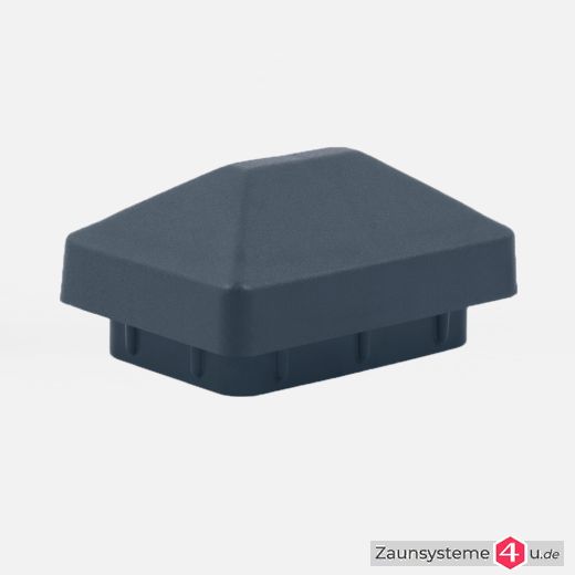Pfostenkappe Kunststoff mit spitzem Dach für Zaunpfähle 60x40mm in verschiedenen Ausführungen