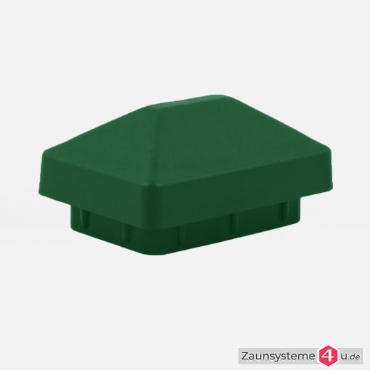 Pfostenkappe Kunststoff mit spitzem Dach für Zaunpfähle 60x40mm in verschiedenen Ausführungen