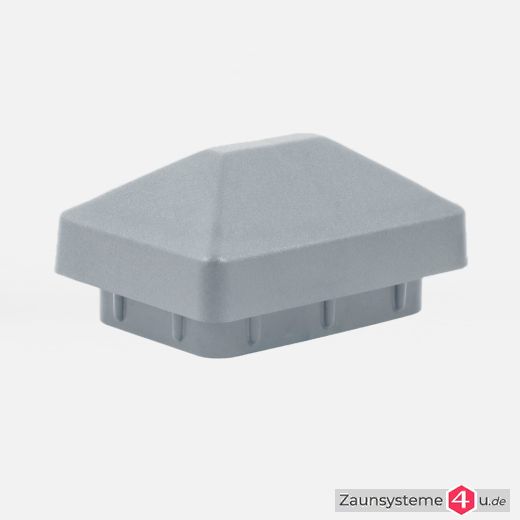 Pfostenkappe Kunststoff mit spitzem Dach für Zaunpfähle 60x40mm in verschiedenen Ausführungen