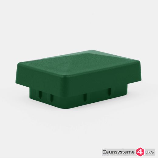 Pfostenkappe Kunststoff mit spitzem Flachdach für Zaunpfähle 60x40mm in verschiedenen Ausführungen