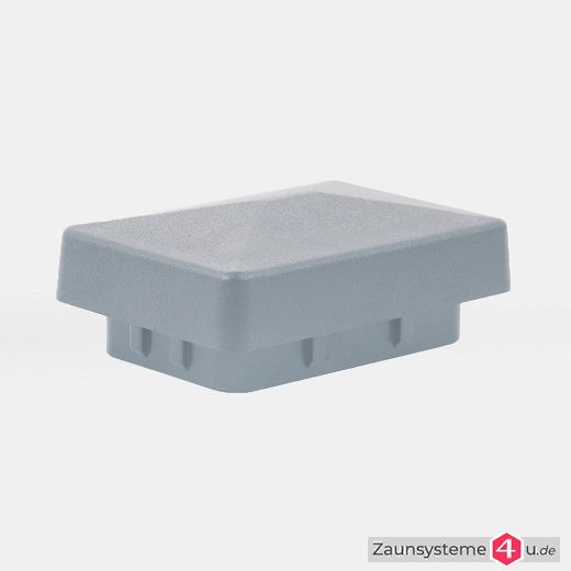 Pfostenkappe Kunststoff mit spitzem Flachdach für Zaunpfähle 60x40mm in verschiedenen Ausführungen