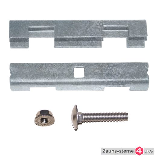 Doppelstabmatten Verbinder 2-teilig inkl. Schraube in verschiedenen Farben