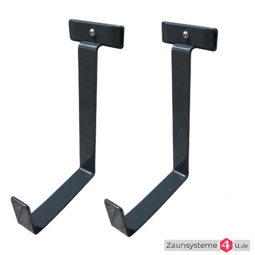 Blumenkastenhalter für Doppelstabmatten in verschiedenen Ausführungen