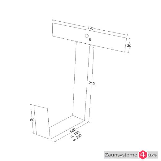 Blumenkastenhalter für Doppelstabmatten in verschiedenen Ausführungen