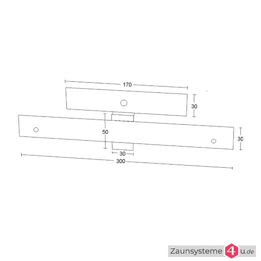 Geräteleistenhalter für Doppelstabmatten in verschiedenen Ausführungen