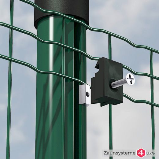 Gartengitter Komplett-Zaunset 50x100x2,2mm grün 10m Länge in versch. Höhen
