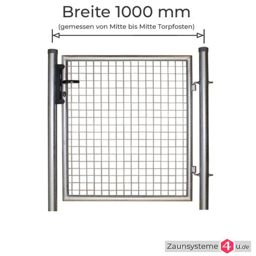 Gartentor feuerverzinkt 100cm Breite