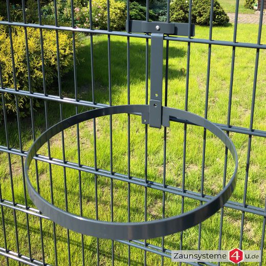 Müllbeutelhalter für Doppelstabmatten in verschiedenen Ausführungen