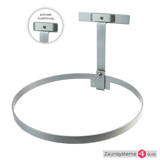 Müllbeutelhalter für Doppelstabmatten in verschiedenen Ausführungen