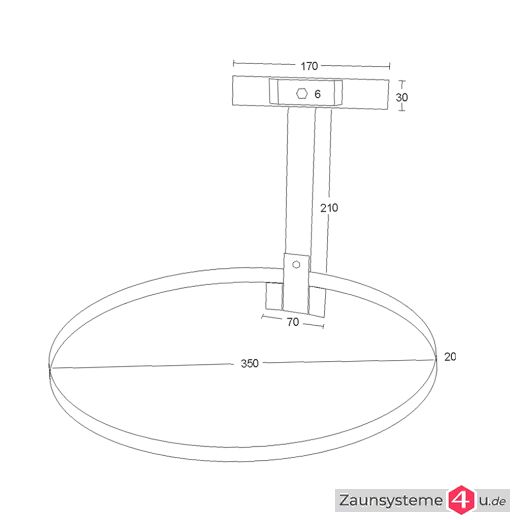 Müllbeutelhalter für Doppelstabmatten in verschiedenen Ausführungen