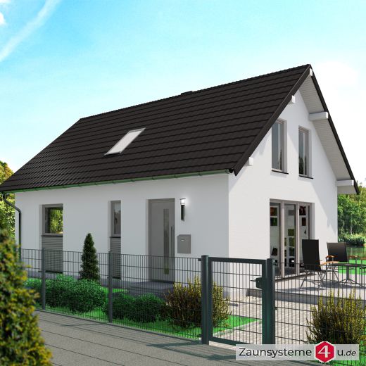 INDUSTRIE 6-5-6 Doppelstab Zaunsets 1830 mm Höhe in verschiedenen Farben und Längen