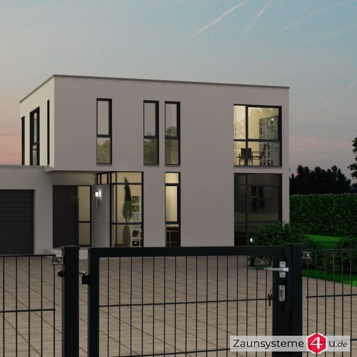 Kombitor 1000 mm verzinkt + pulverbeschichtet anthrazit