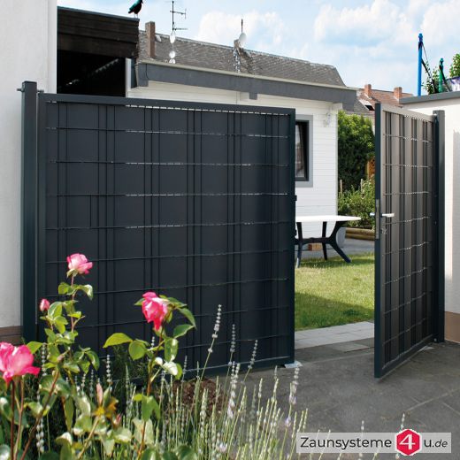 Kombitor Doppeltor 3000 mm verzinkt + pulverbeschichtet anthrazit