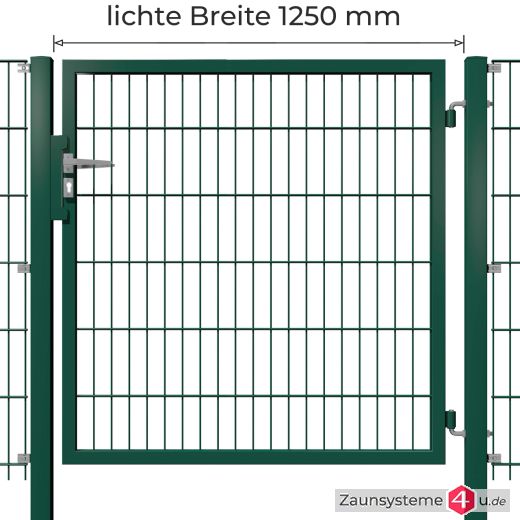 Kombitor 1250 mm verzinkt + pulverbeschichtet grün