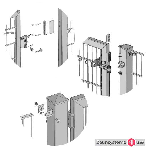Profitor 1000 mm lichte Breite feuerverzinkt