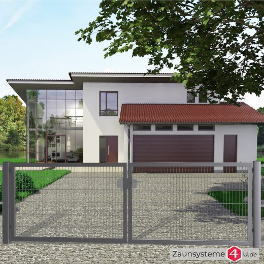 Profitor Doppeltor 2500 + 2500 mm lichte Breite feuerverzinkt