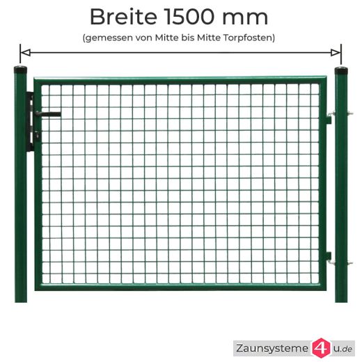 Gartentor grün 150cm Breite