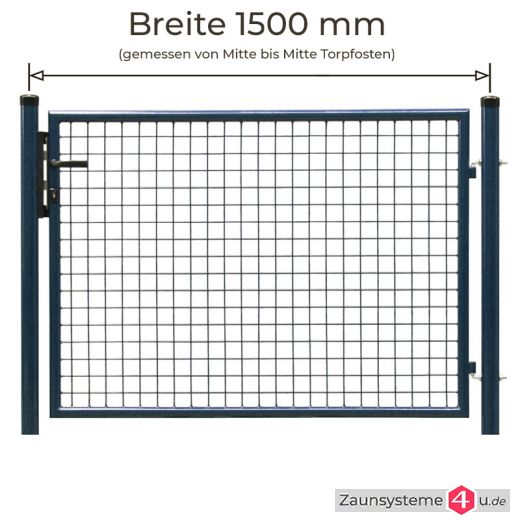 Gartentor anthrazitgrau 150cm Breite