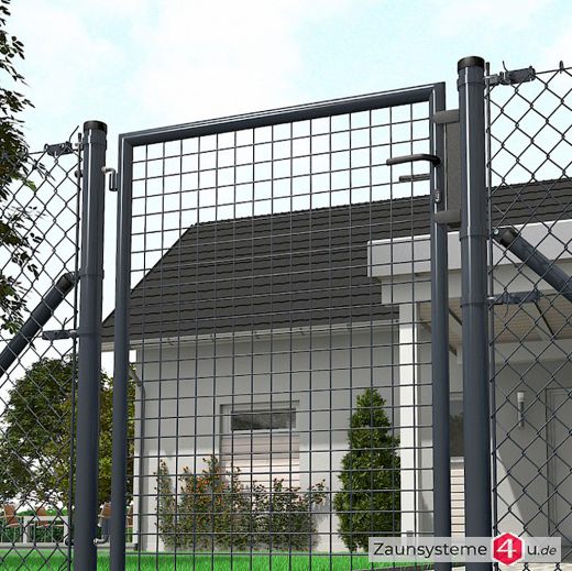 Gartentor anthrazitgrau 150cm Breite